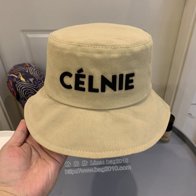CELINE新品女士帽子 賽琳立體彩虹字母炫彩系列漁夫帽  mm1619